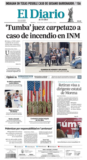 Cover of El Diario de Juarez
