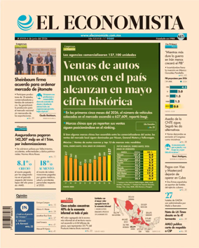 Cover of El Economista (Mexico)