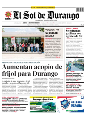 Cover of El Sol de Durango