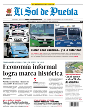 Cover of El Sol de Puebla