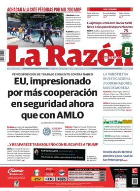 Cover of La Razon de Mexico