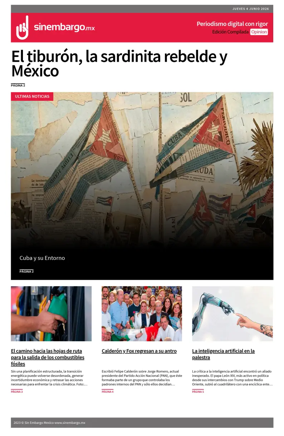 Cover of Sin Embargo Opinion