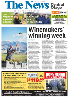 Cover of Central Otago News