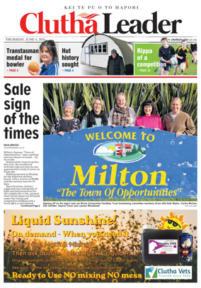 Cover of Clutha Leader