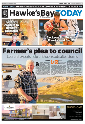 Cover of Hawke's Bay Today