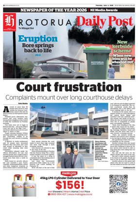 Cover of Rotorua Daily Post