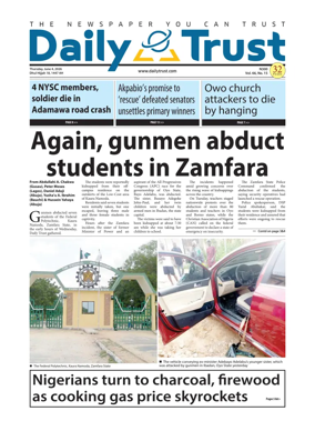 Cover of Daily Trust