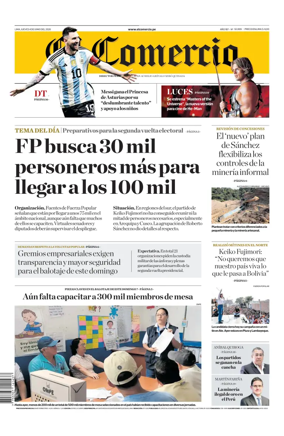 Cover of Diario El Comercio
