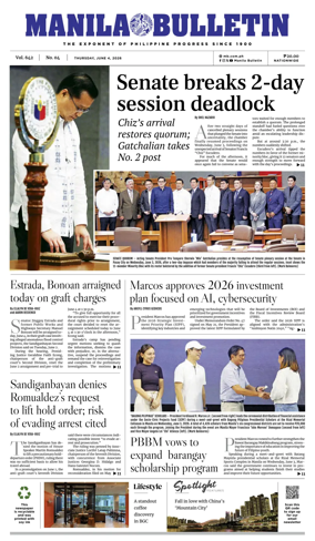 Cover of Manila Bulletin