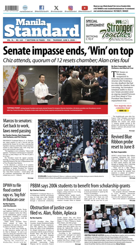 Cover of Manila Standard