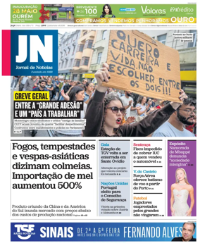 Cover of Jornal de Noticias