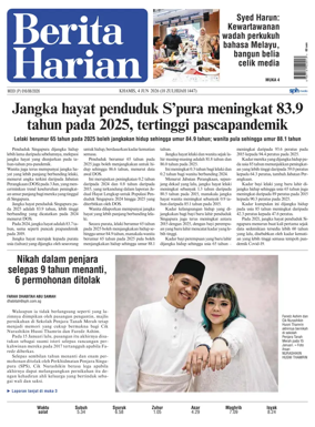 Cover of Berita Harian