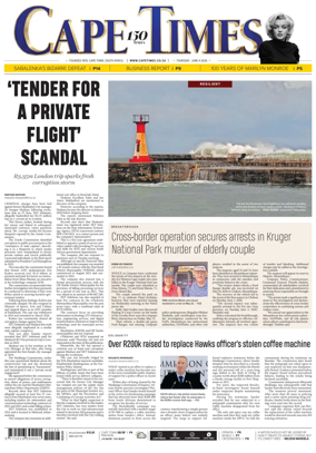 Cover of Cape Times
