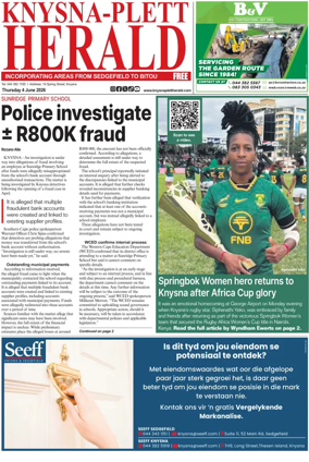 Cover of Knysna-Plett Herald