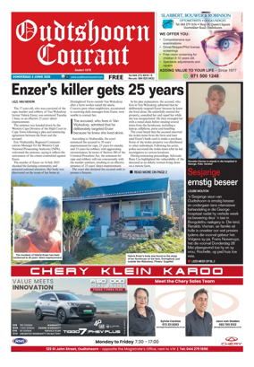 Cover of Oudtshoorn Courant