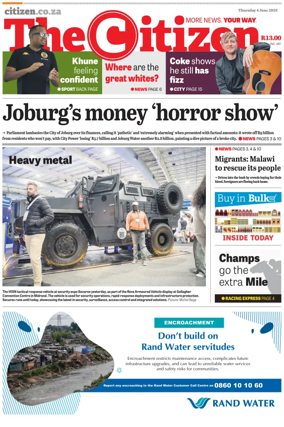 Cover of The Citizen (Gauteng)