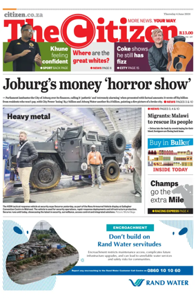 Cover of The Citizen (KZN)