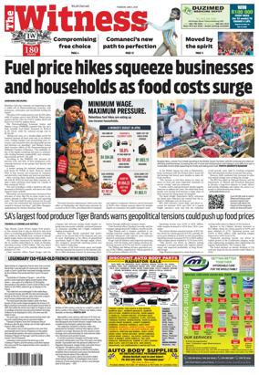 Cover of The Witness (South Africa)
