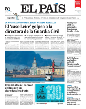 Cover of EL PAIS primera edicion