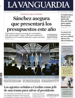 Cover of La Vanguardia (1st Edition)