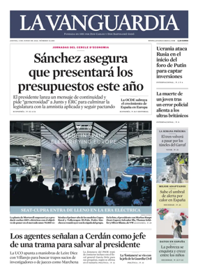 Cover of La Vanguardia