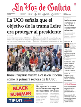 Cover of La Voz de Galicia (Barbanza)