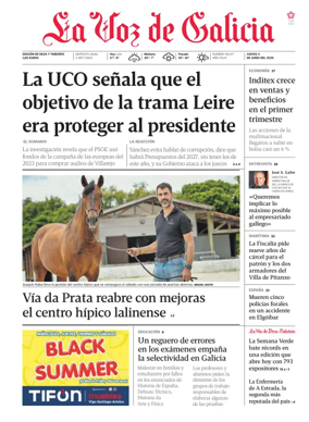 Cover of La Voz de Galicia (Deza)