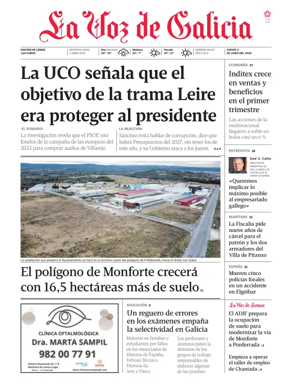Cover of La Voz de Galicia (Monforte)
