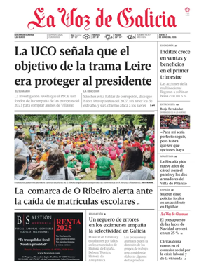 Cover of La Voz de Galicia (Ourense)