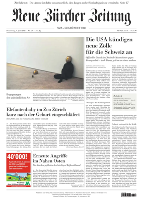 Cover of Neue Zurcher Zeitung