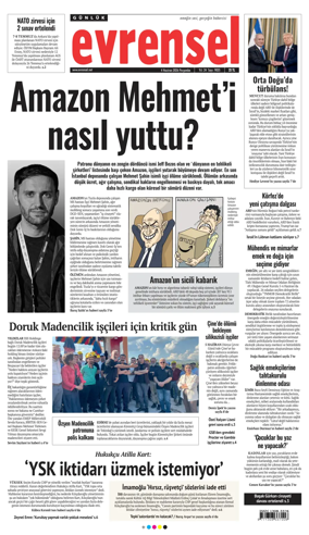 Cover of Evrensel Gazetesi