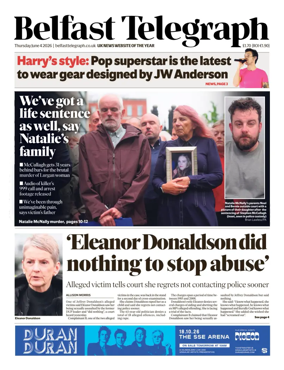 Cover of Belfast Telegraph