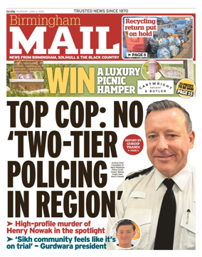 Cover of Birmingham Mail
