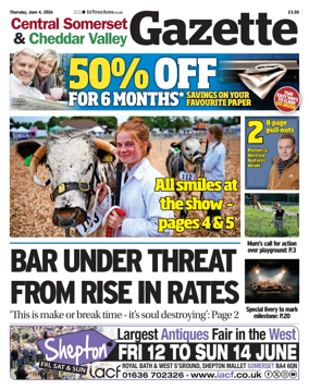 Cover of Central Somerset & Cheddar Valley Gazette