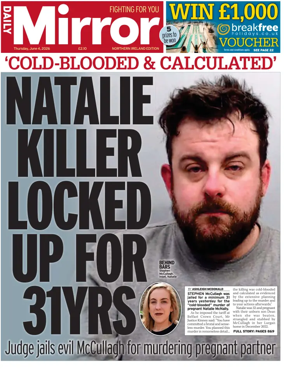 Cover of Daily Mirror (Northern Ireland)