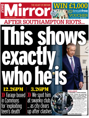 Cover of Daily Mirror