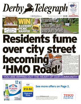 Cover of Derby Telegraph