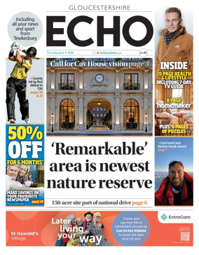 Cover of Gloucestershire Echo