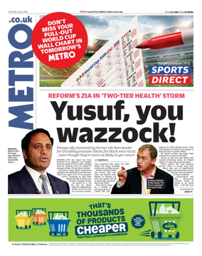 Cover of Metro (UK)