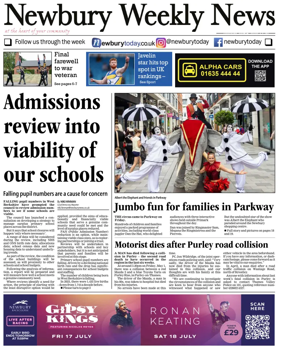 Cover of Newbury Weekly News