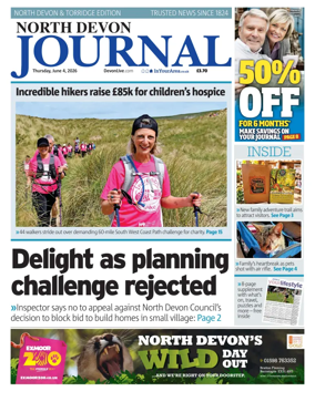 Cover of North Devon Journal