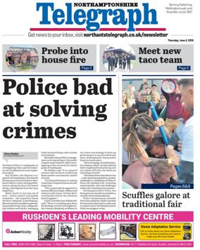 Cover of Northants Evening Telegraph