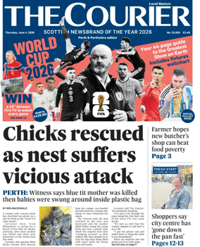 Cover of The Courier & Advertiser (Perth and Perthshire Edition)