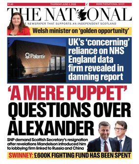 Cover of The National (Scotland)