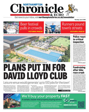 Cover of The Northampton Chronicle and Echo