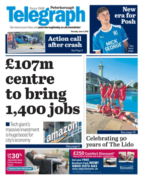 Cover of The Peterborough Evening Telegraph