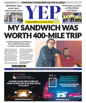 Cover of Yorkshire Evening Post