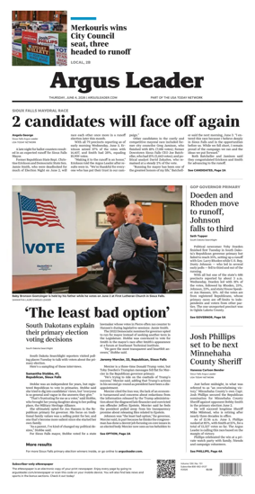 Cover of Argus Leader