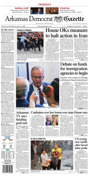 Cover of Arkansas Democrat-Gazette