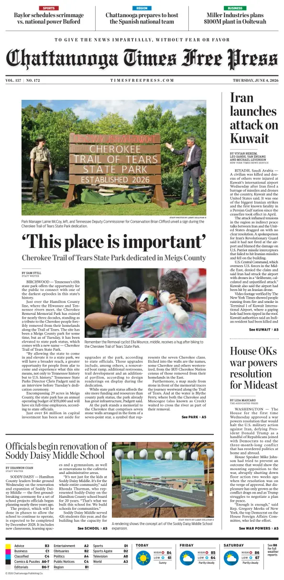 Cover of Chattanooga Times Free Press